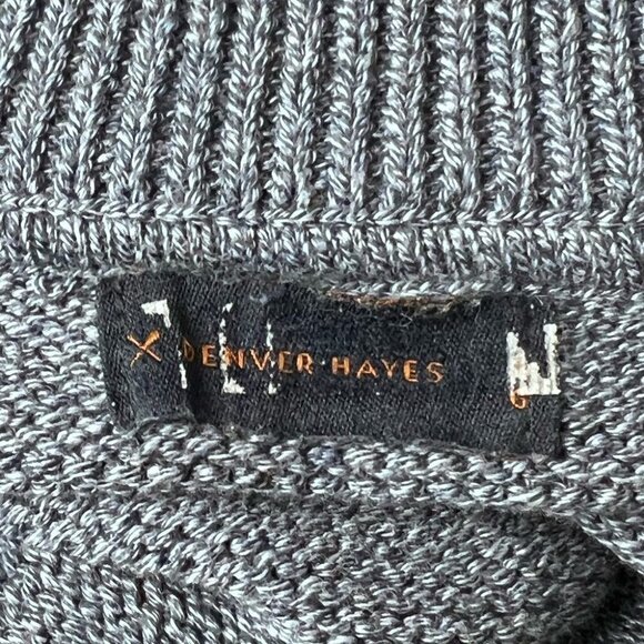 DENVER  Hayes Blue Grandpa Knit Sweater - Picture 5 of 6